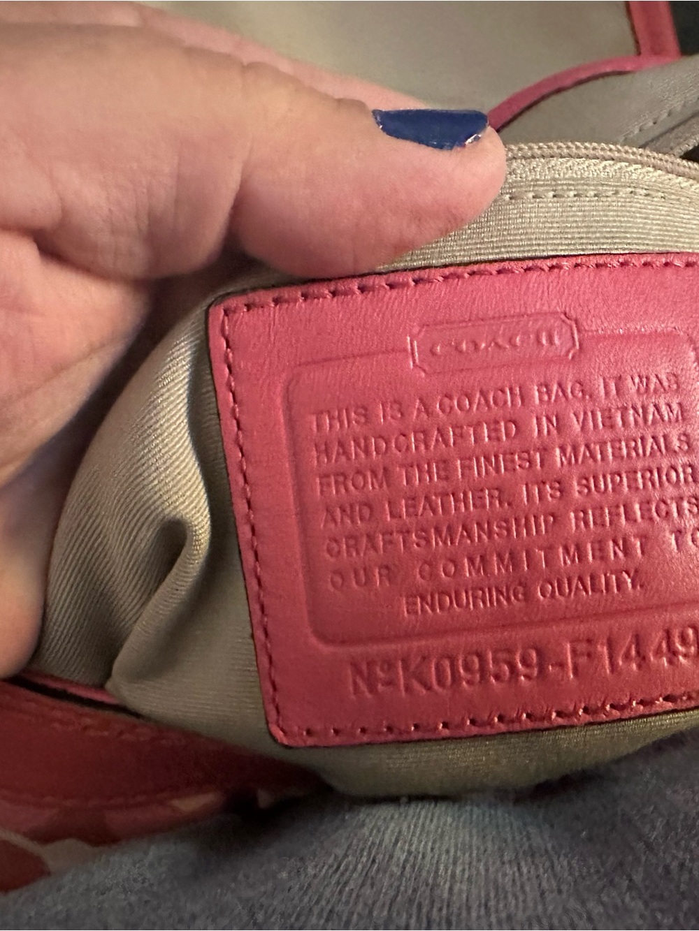 Coach Coral Signature Shoulder Bag - Picture 2 of 3